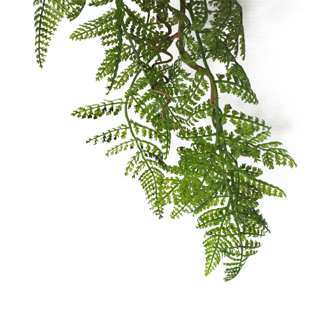 Leaf Dark Green Maidenhair Fern Hanging Artificial Plant 100cm 6 Pack Image 3