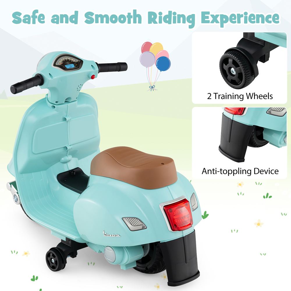 Costway Green Kids Ride On Motorcycle Image 7