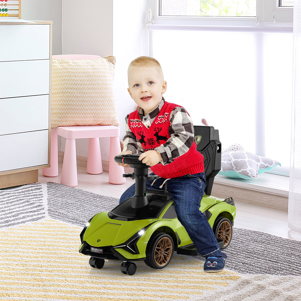 Costway Green 3 in 1 Ride On Push Car Image 4