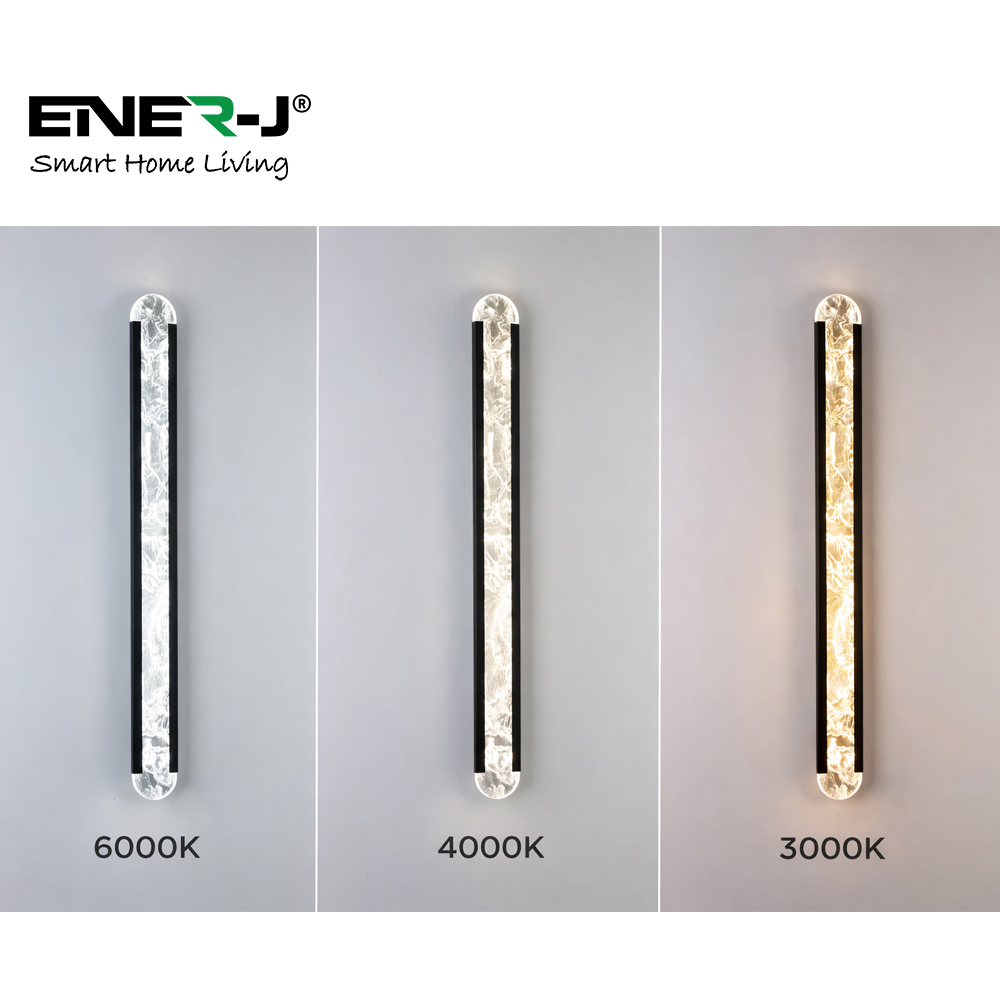 ENER-J AuroraGlow 42W CCT Adjustable and Dimming Designer Acrylic LED Wall Light 100 x 9cm Image 3