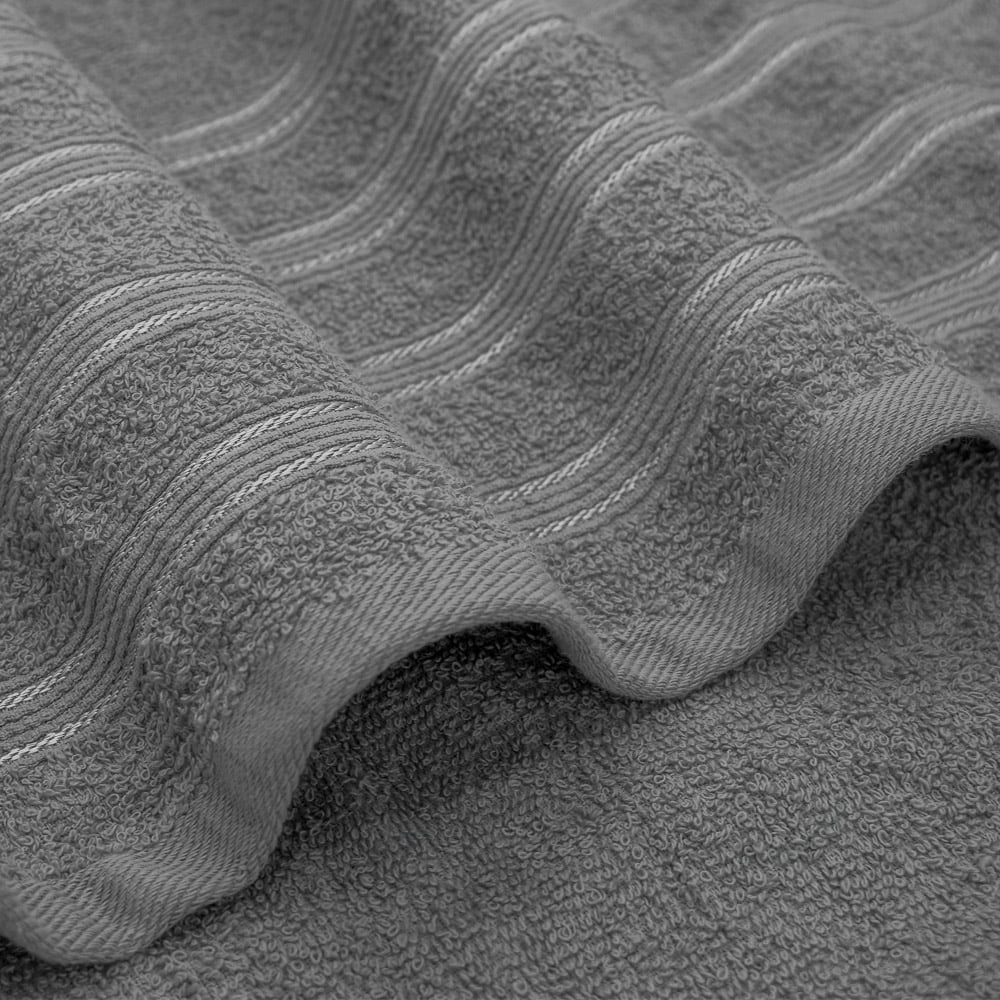 Velosso Hampi Cotton Silver Bath Towel Set of 2 Image 3