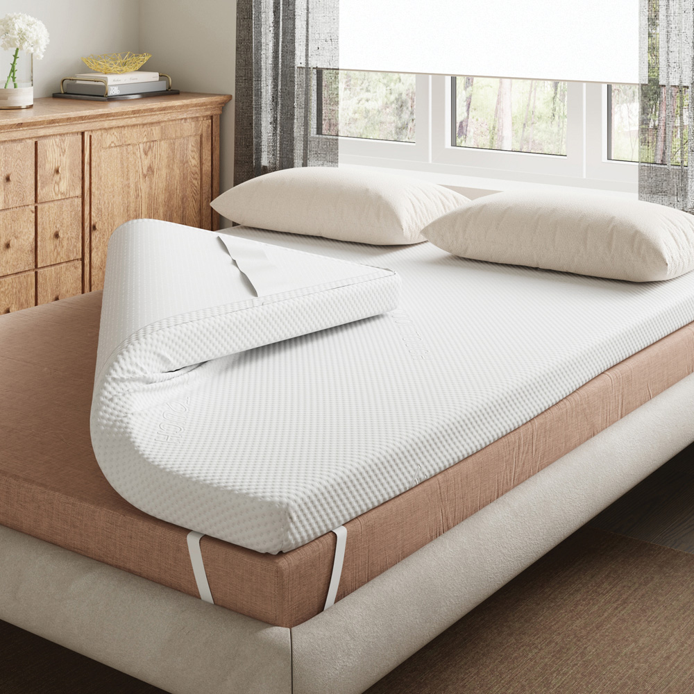 Visco Therapy Single 2500 Memory Foam Mattress Topper 1 inch Image 2