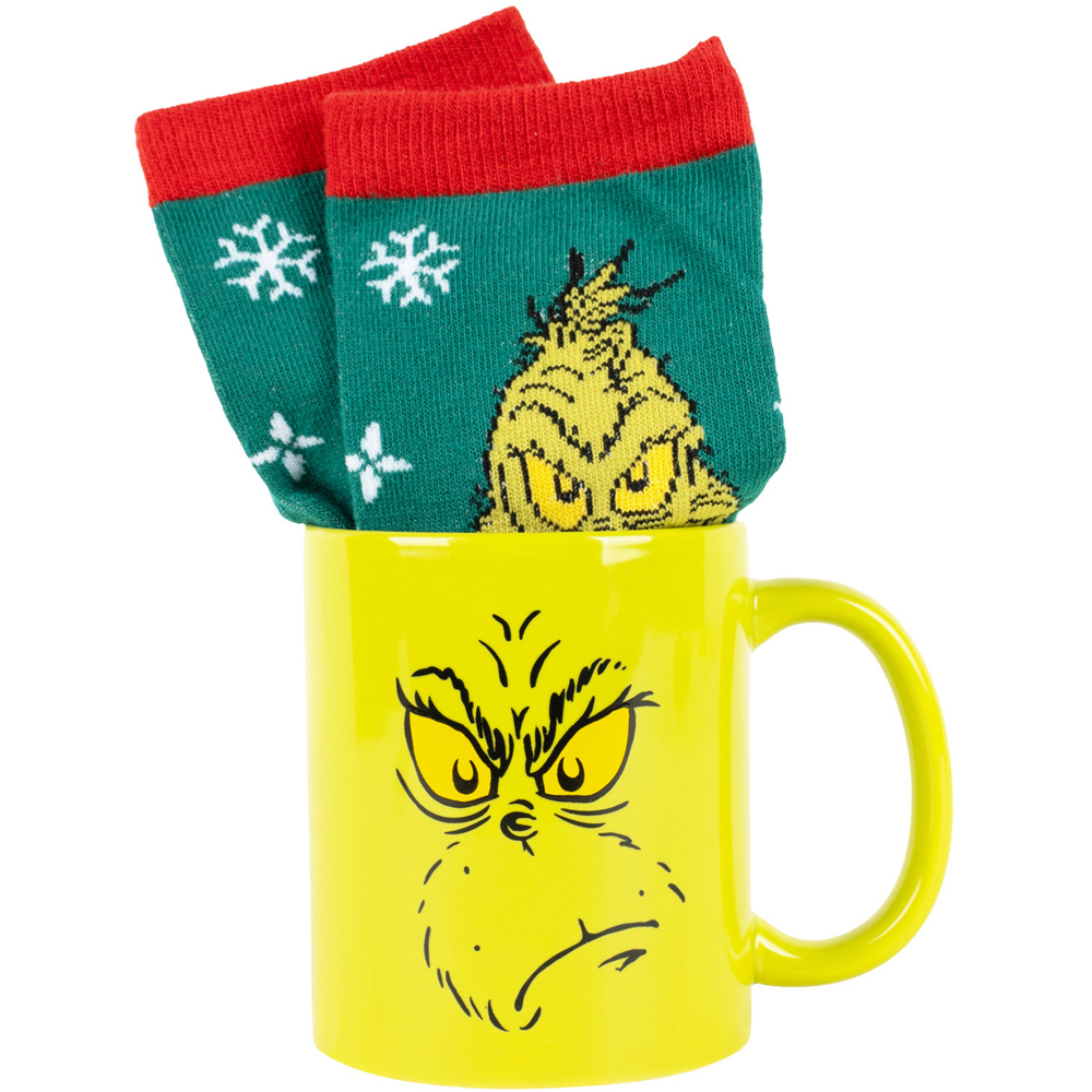 Grinch Mug and Socks Set Image 2