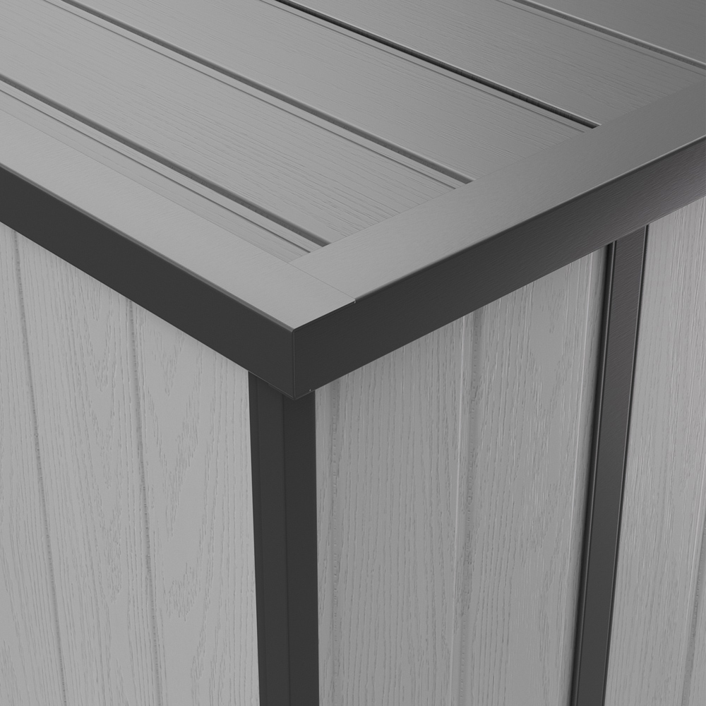 Living and Home 5 x 3ft Plastic Pent Garden Storage Shed Image 6