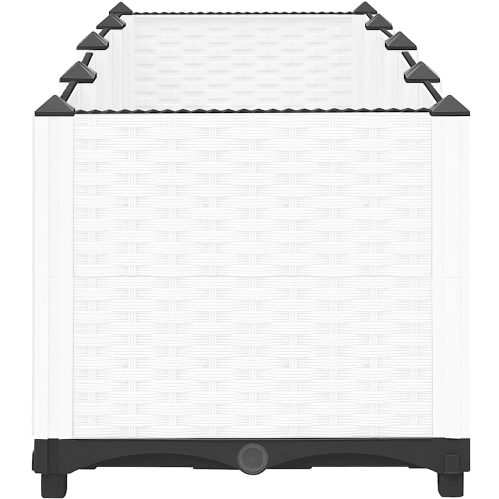 vidaXL Grey Plastic Raised Garden Bed 38 x 160 x 40cm Image 5