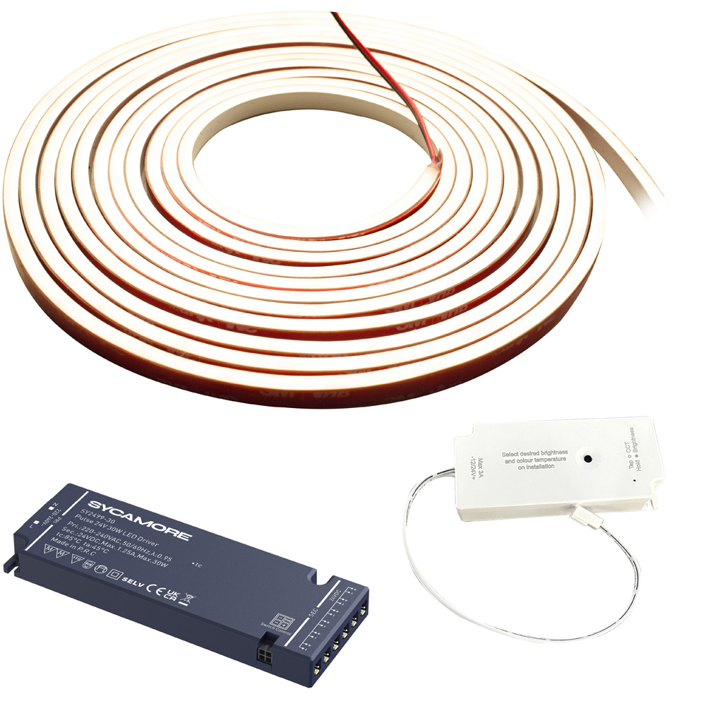 Sorrelis Aelric Triglow White Flexible LED Strip 3m Image 1