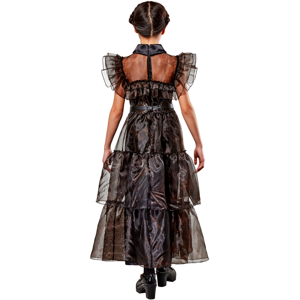 Rubies Masquerade Kids Wednesday Rave'n Dress Costume Large Image 2