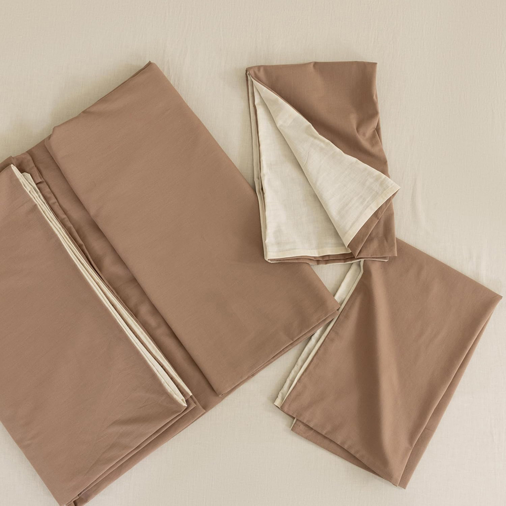 MHG Living Single Brown Reversible Duvet Set Image 2