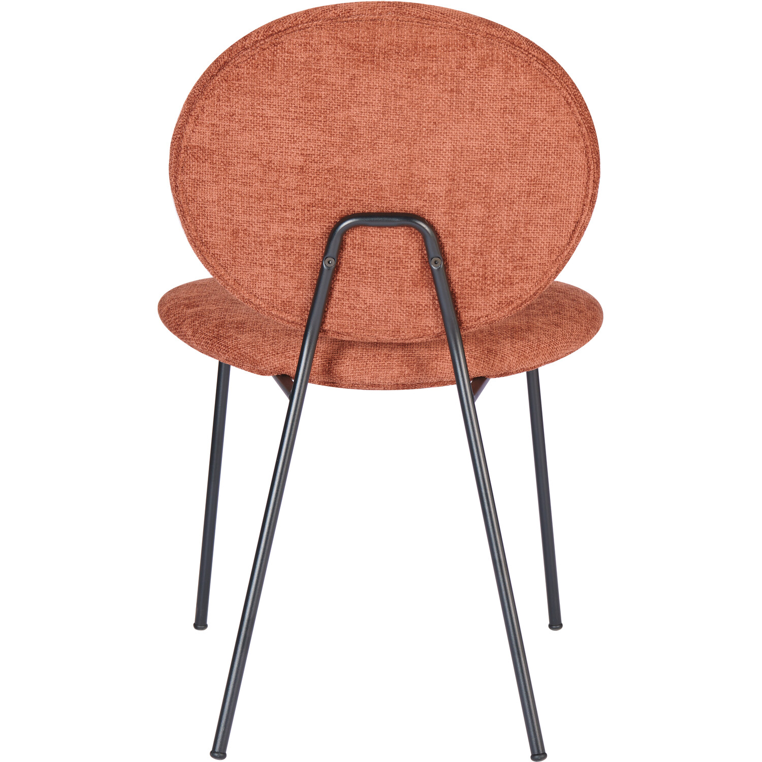 Pair of Maybury Plush Dining Chairs Burnt Orange Image 6