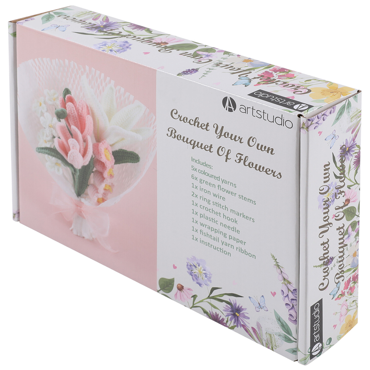 Crochet Your Own Bouquet Of Flowers Kit - Multicolour Image 4