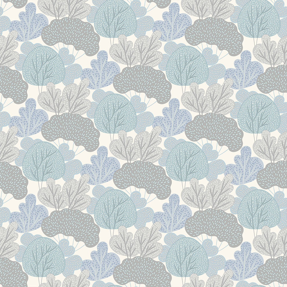 Muriva Wood Grove Blue Wallpaper Image 1
