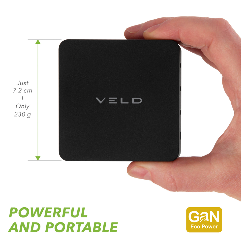 Veld Super Fast 4 Port Desktop GaN Charger 120W Image 10