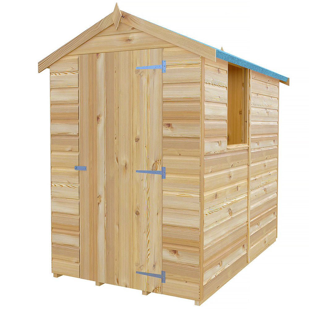 Shire Shetland 6 x 4ft Dip Treated Shiplap Shed Image 1