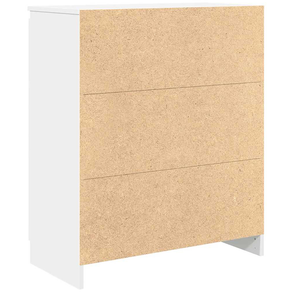 vidaXL Single Door 4 Drawer White Sideboard Image 7