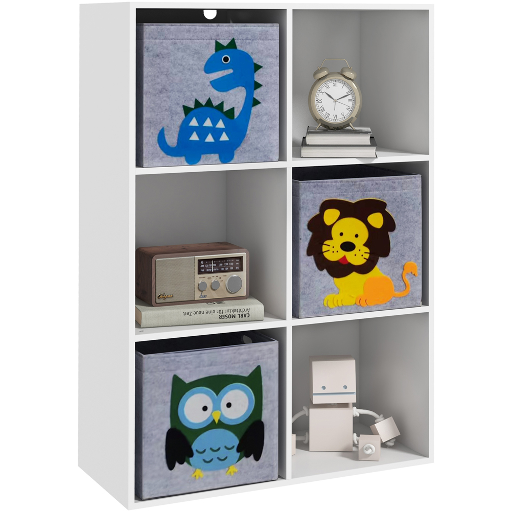 Tommy Toys 3 Fabric Drawer 3 Shelf White Toy Organiser Image 2