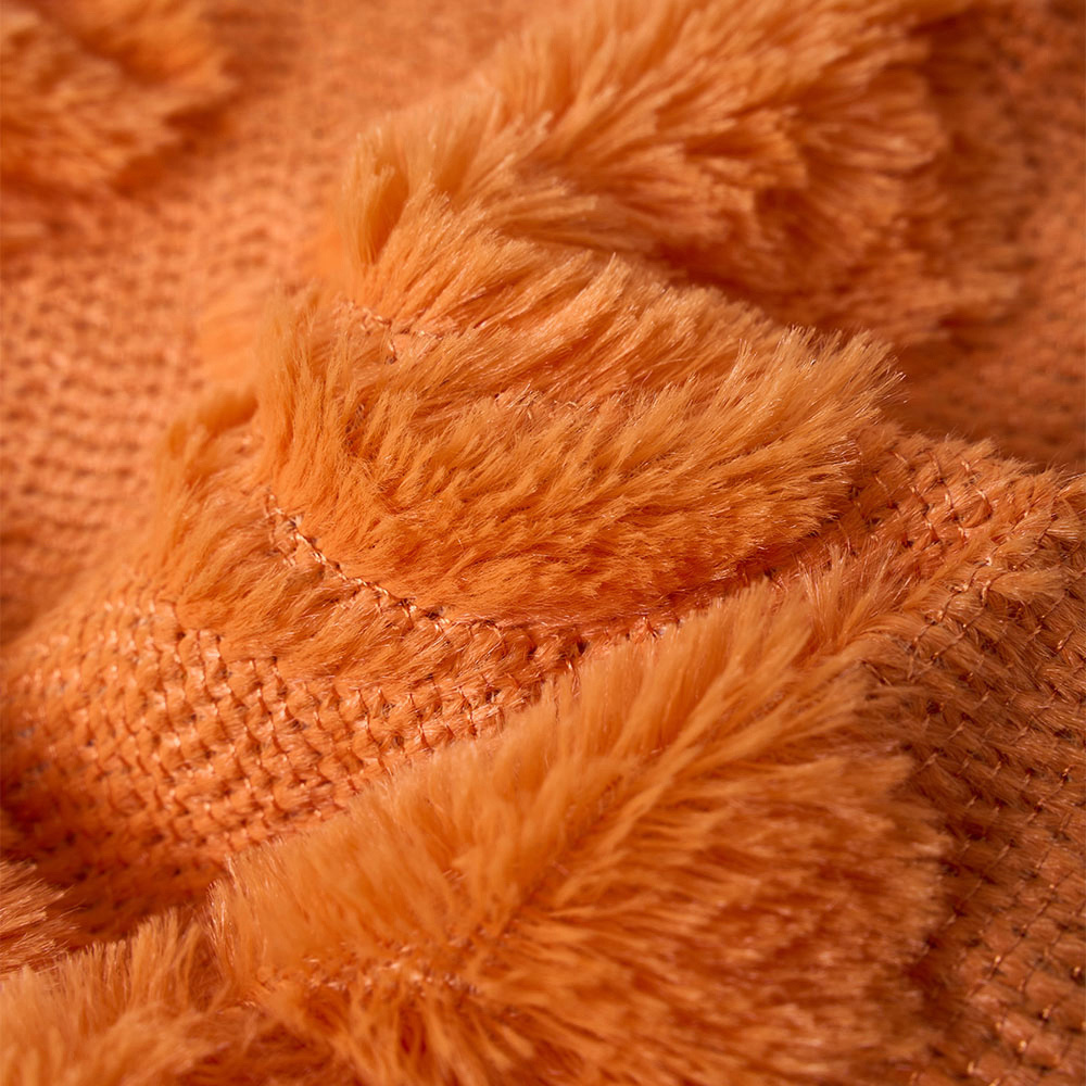 Living and Home Orange Pumpkin Soft Plush Throw Pillow 45 x 45cm Image 4