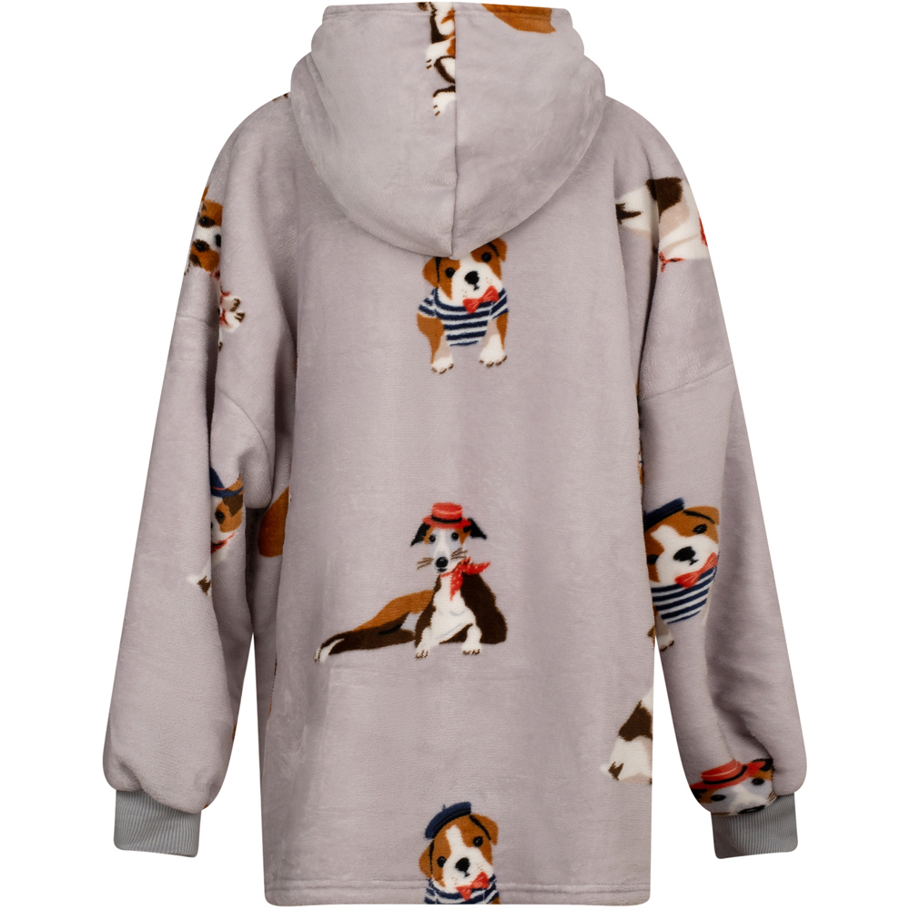 Rapport Home Poochies Fleece Hoodie Oversize Multicolour Image 2