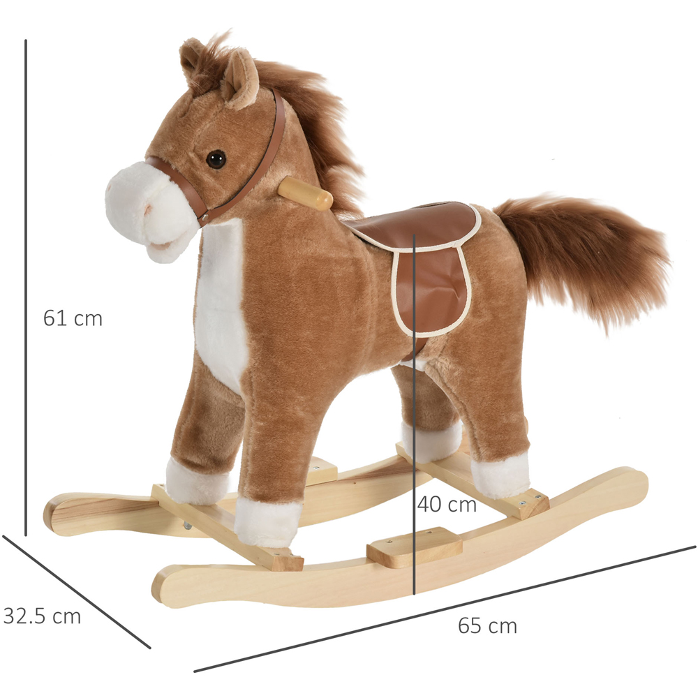 Tommy Toys Rocking Horse Pony Toddler Ride On Brown Image 7