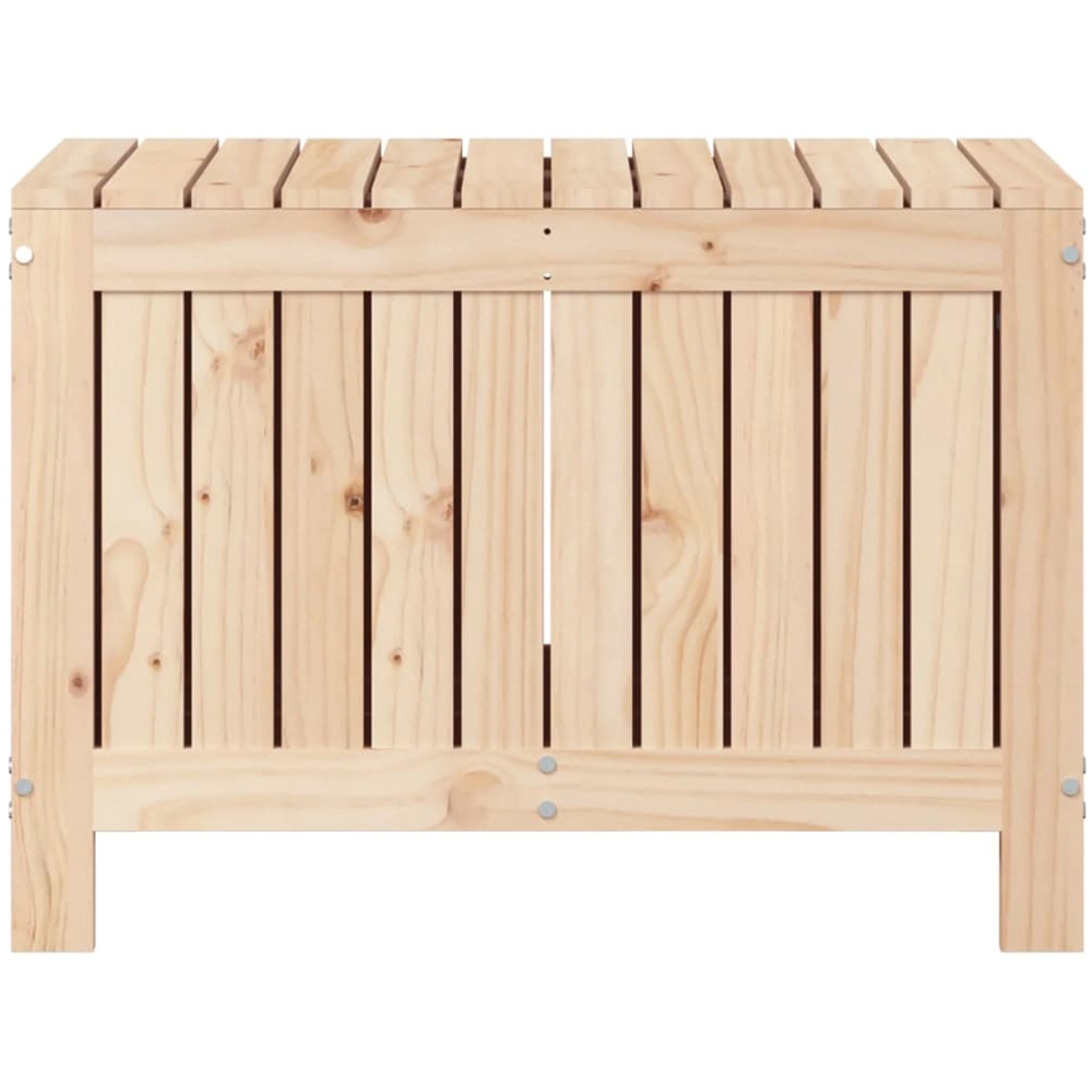 vidaXL 54 x 76 x 42.5cm Brown Pine Wood Garden Storage Box Image 4