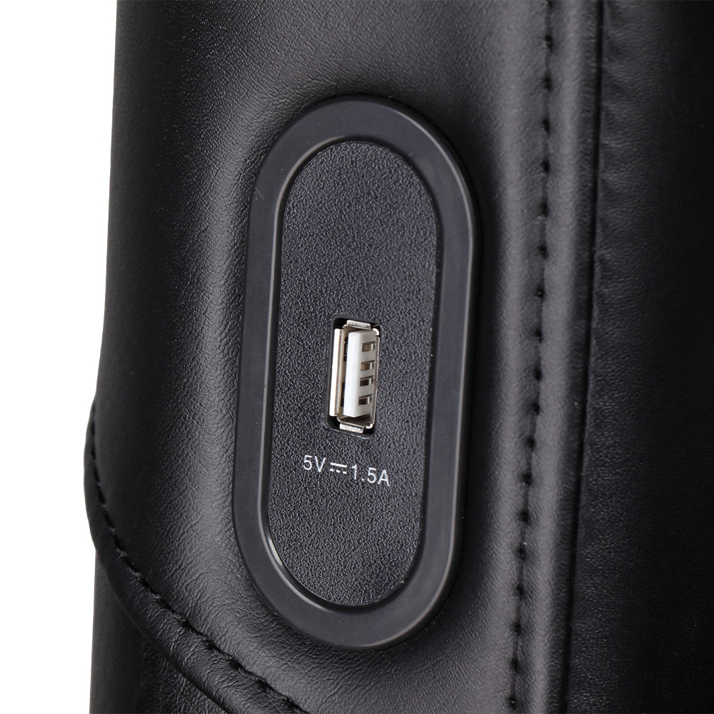 H&O Direct Zero Gravity Faux Leather Massage Chair with Bluetooth Speaker and Waist Heating Image 6