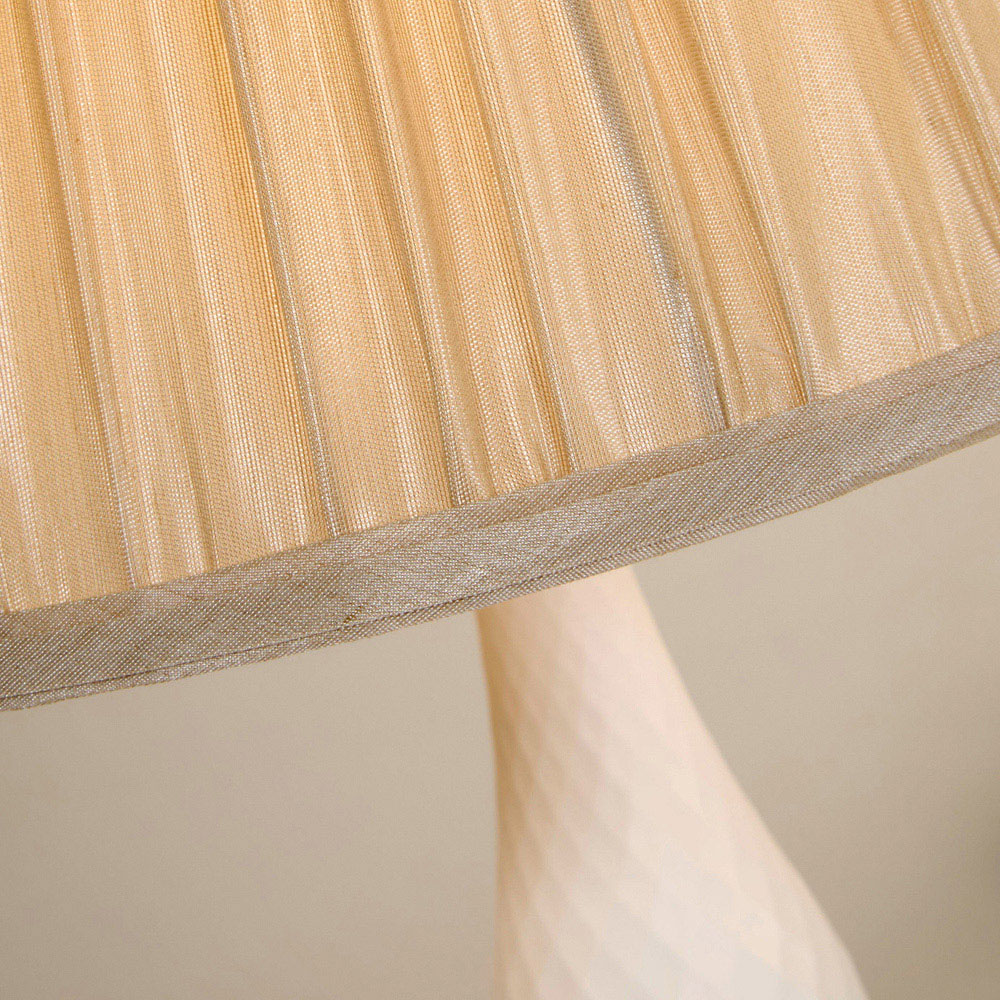 Lighting Collection Spindle White Rechargeable LED Table Lamp Image 4