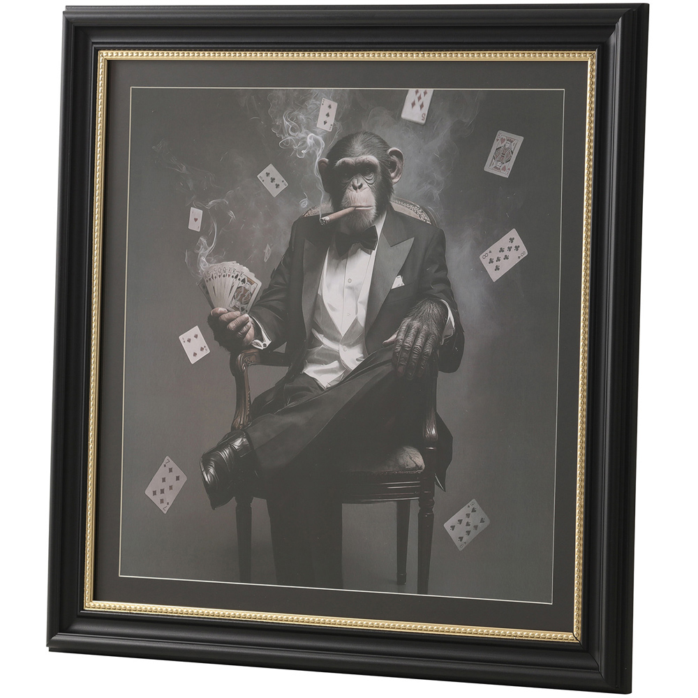 Monkey Business Monochrome Framed Art Image 2