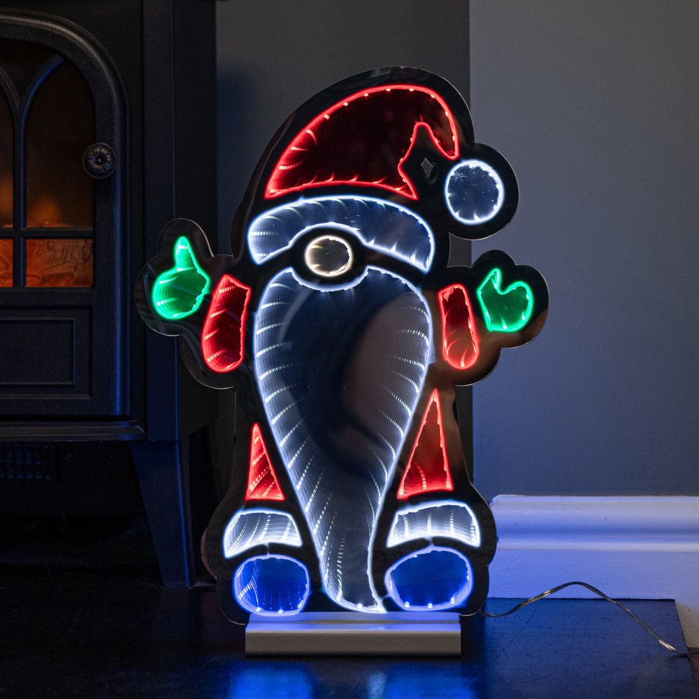 Samuel Alexander Multicolour LED Light Up Standing Gnome Infinity Christmas Decoration 40cm Image 8
