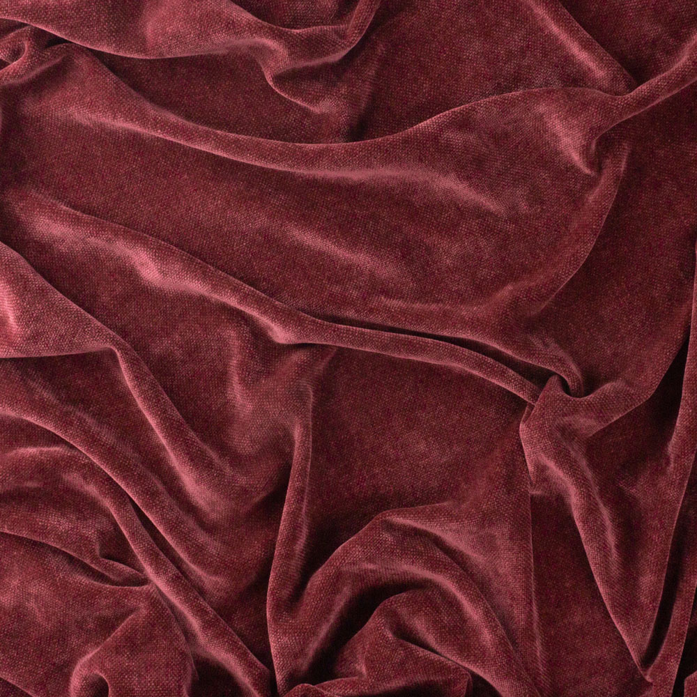 Yard Beetroot Heavy Chenille Velvet Throw 130 x 180cm Image 4