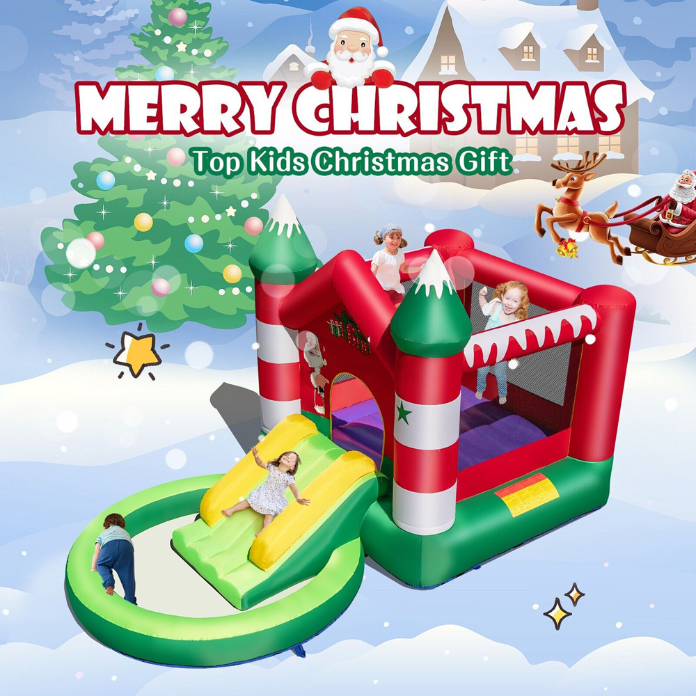Costway Inflatable Bounce House with 480W Blower Image 6