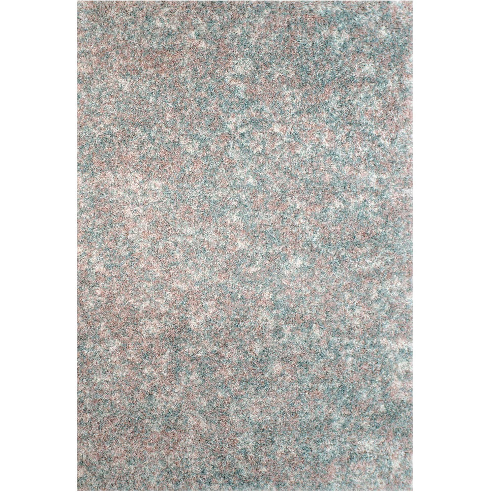 Kukoon Kinsale Light Blue Multicolour Shaggy Mottled Rug 120 x 170cm Image 2