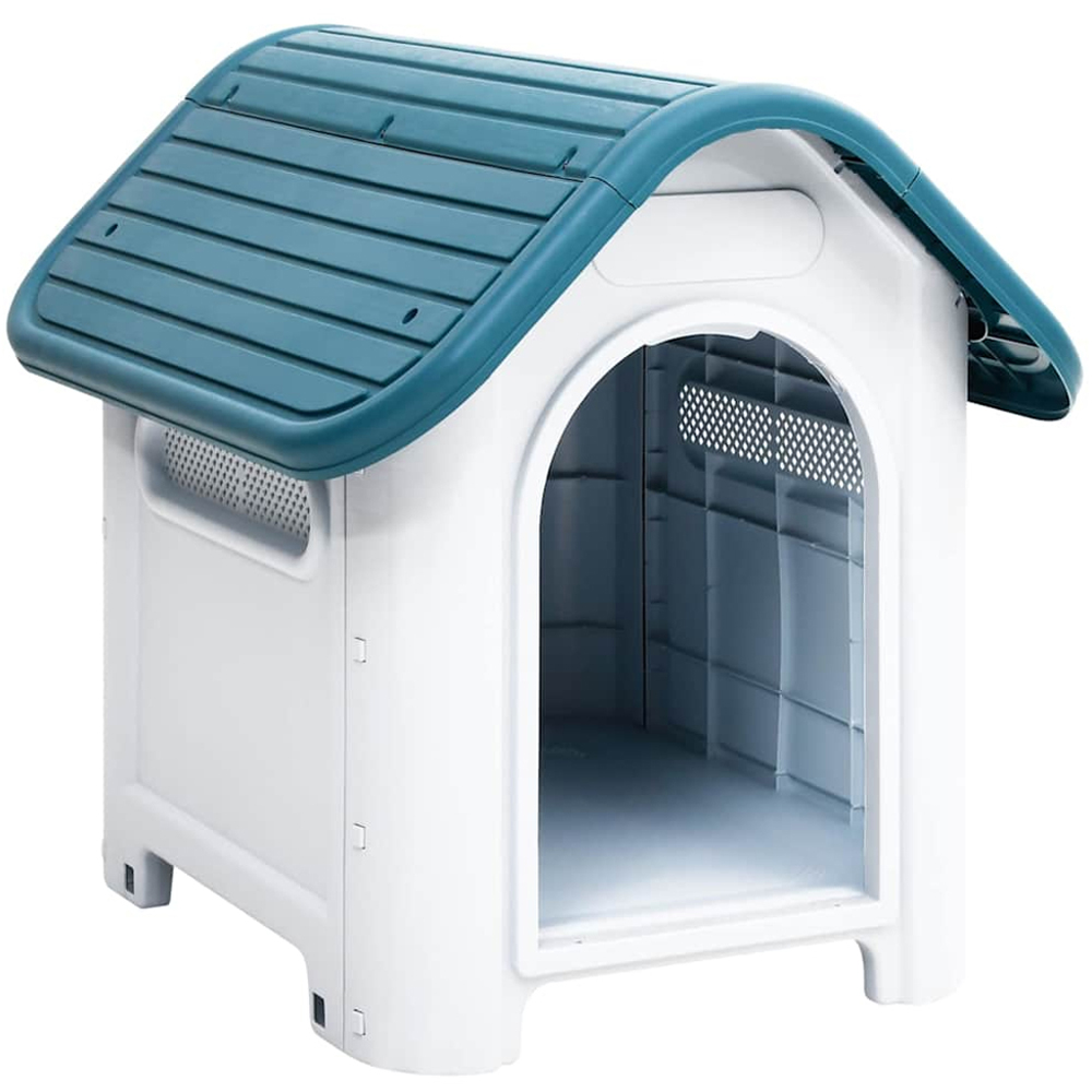 vidaXL Blue Polypropylene Dog House 66 x 59 x 75cm Image 1