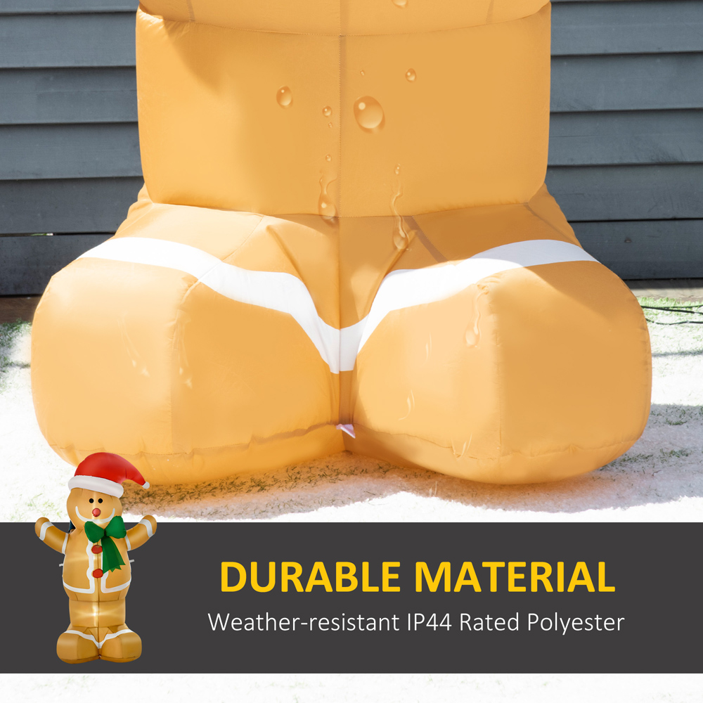 Everglow LED Inflatable Gingerbread Man Christmas Decoration 6ft Image 5