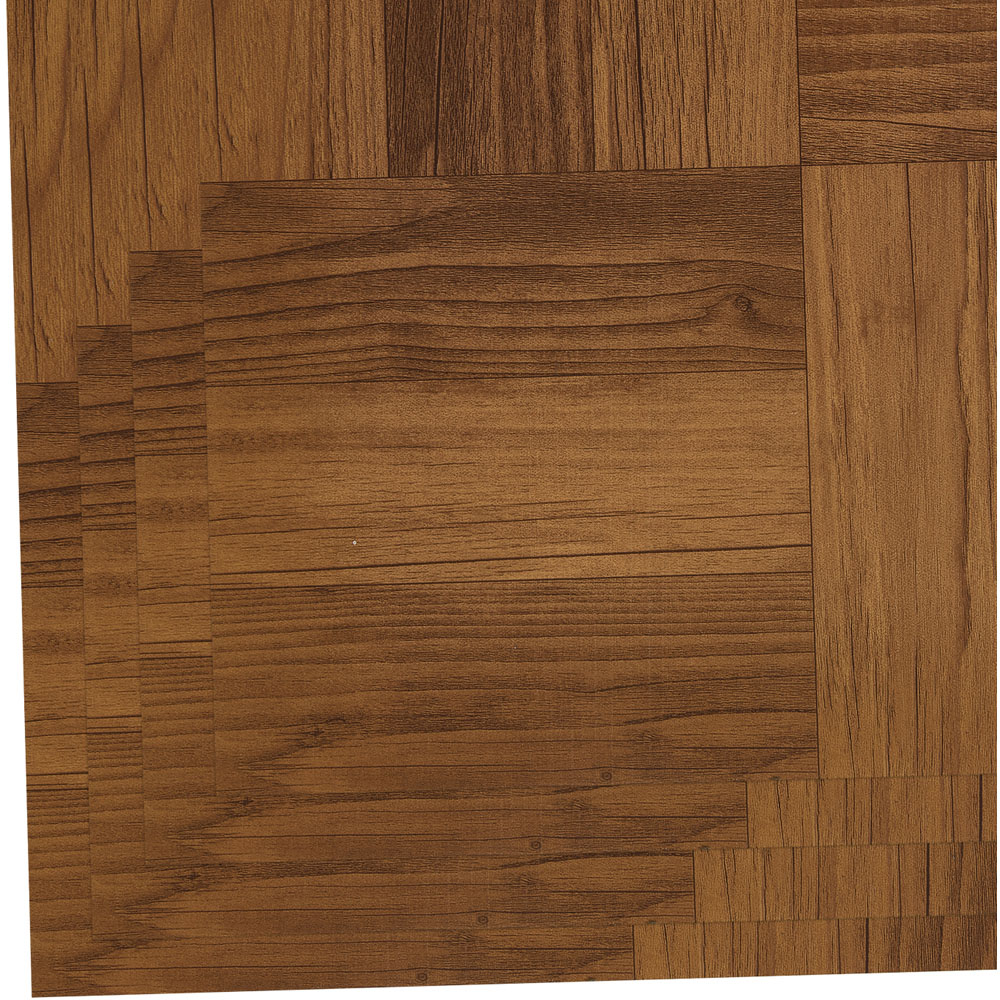 Living and Home Parquet Dark Brown Self-Adhesive PVC Flooring Tile 30 Pack Image 4