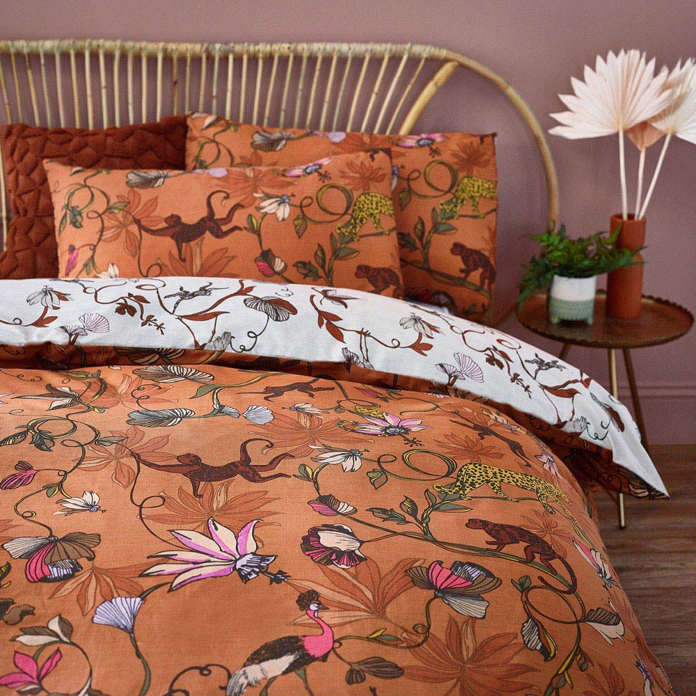 furn. Wildlings Double Multi Tropical Duvet Cover Set Image 2