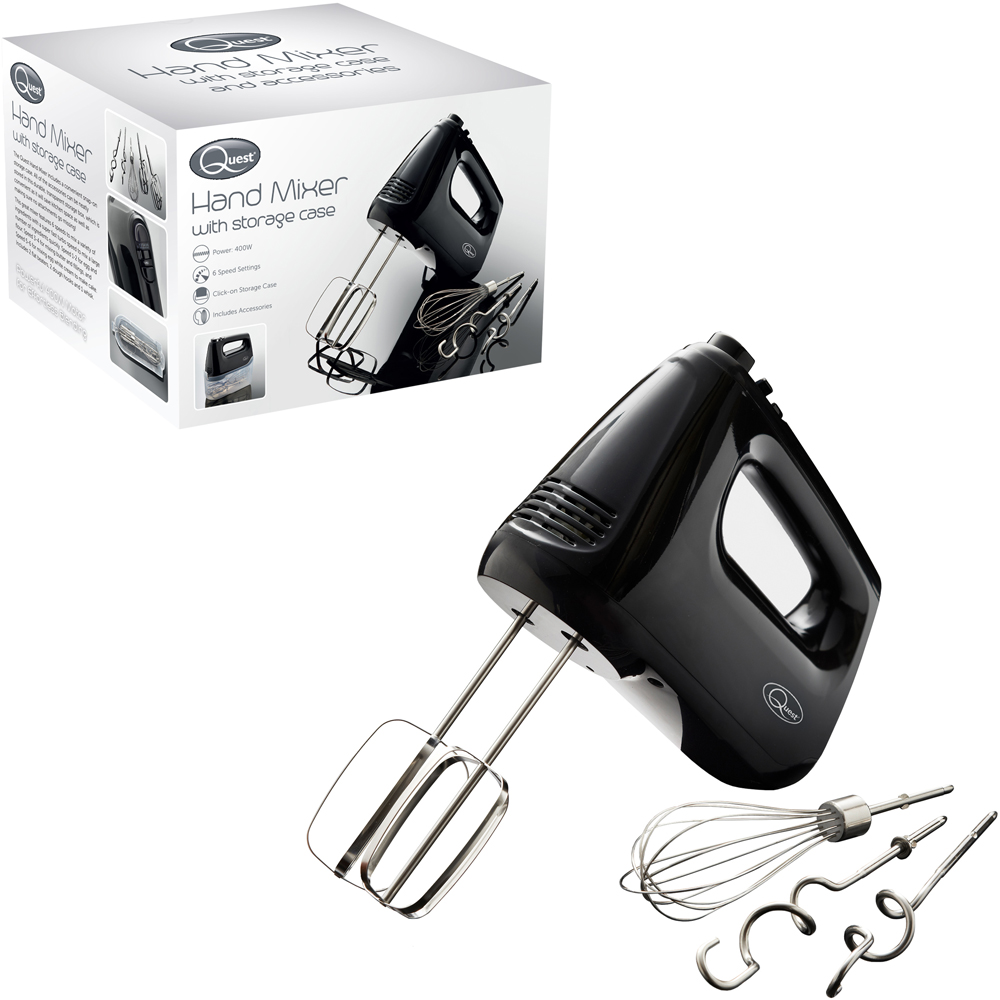 Benross Black Hand Mixer with Storage Case Image 3