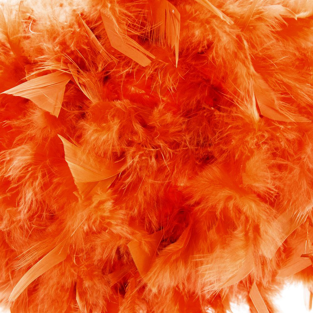 Happy Homewares Orange Feather Small Pendant Light Shade Image 2