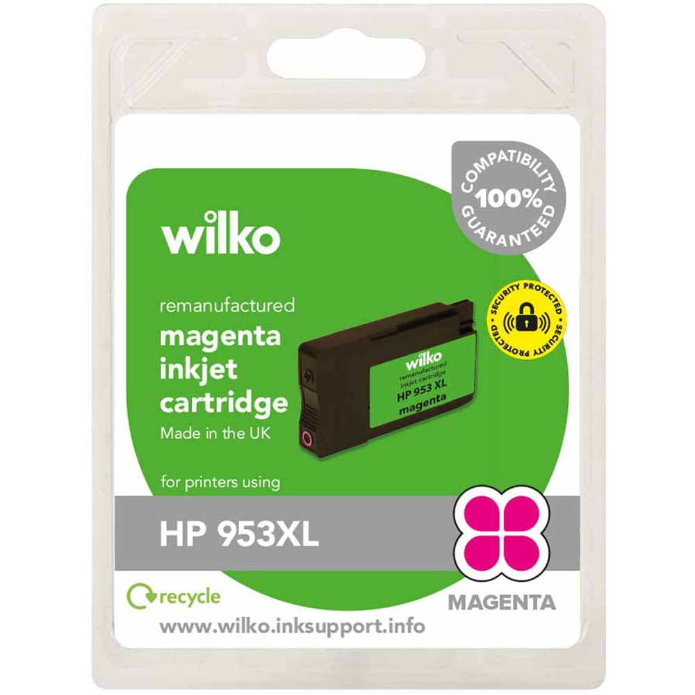 wilko HP 953XL Magenta Remanufactured Inkjet Cartridge Image