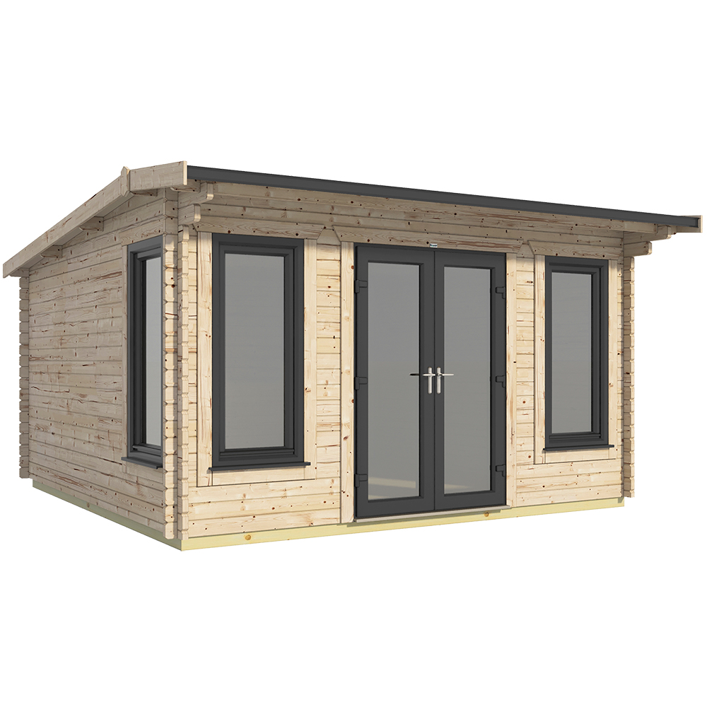 Power Sheds 16 x 16ft Centre Double Door Apex Log Cabin Image 1