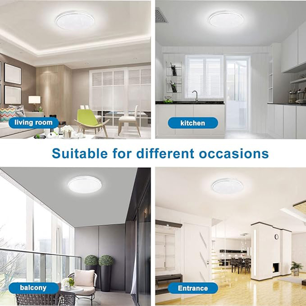 ExtraStar Cold White LED Integrated Flush Ceiling Light Image 5