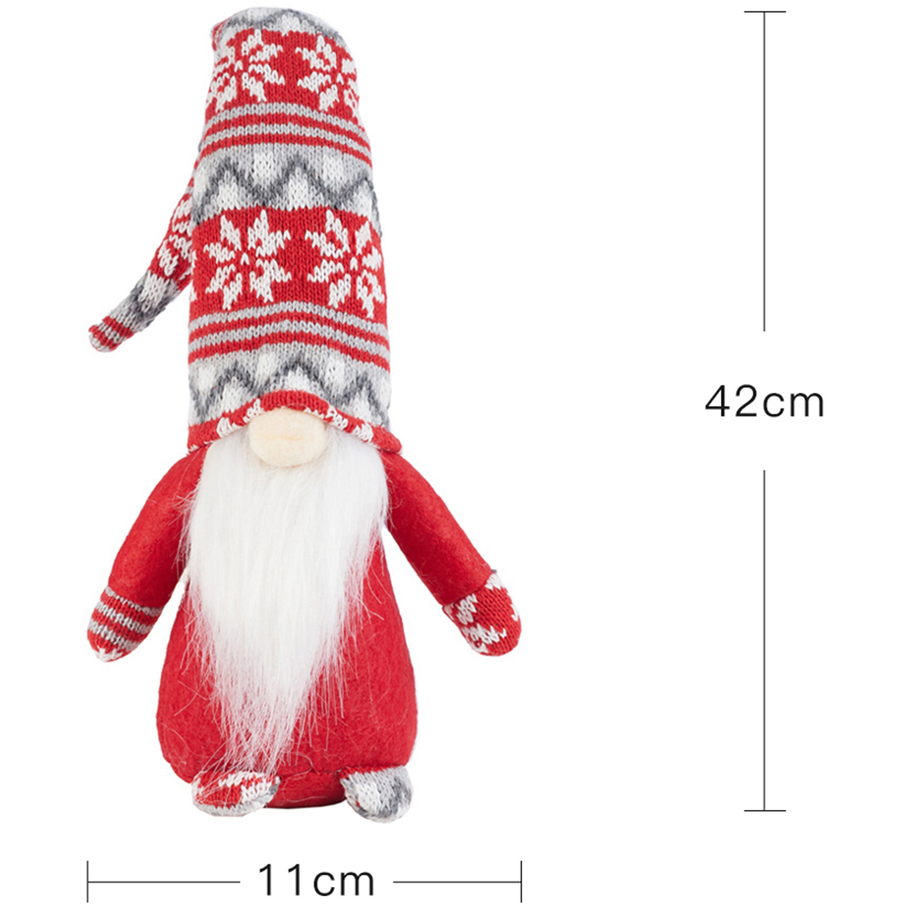 Living and Home Plush Santa Gnome Doll Ornament 2 Pack | Wilko
