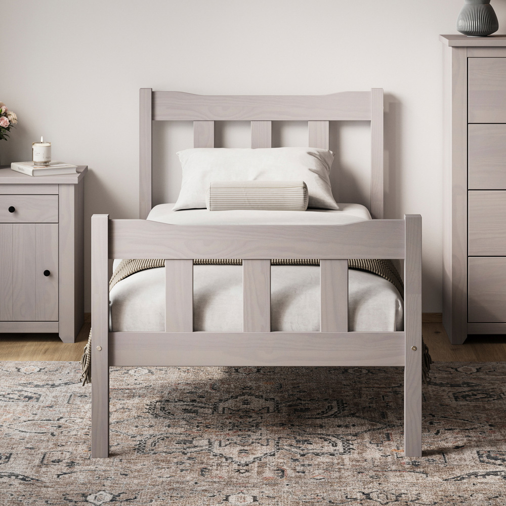 Havana Single Grey Bed Frame Image 6