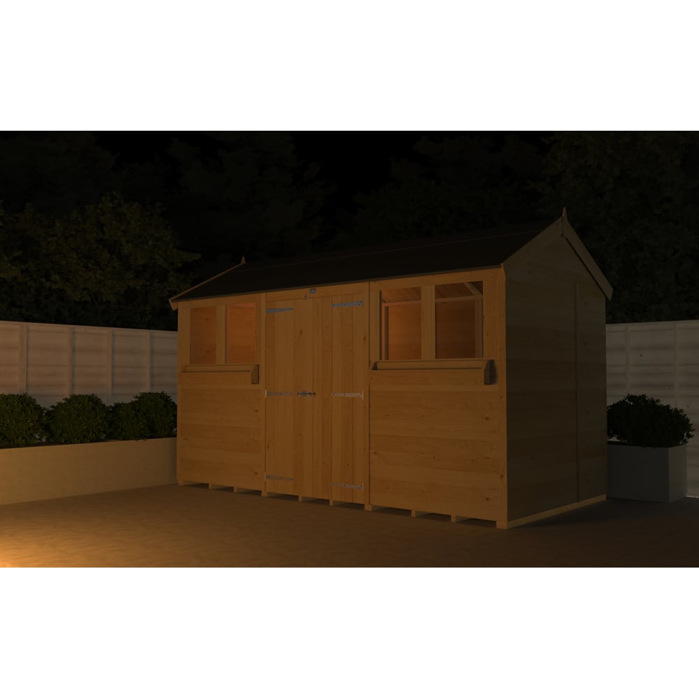 DIY Sheds 8 x 8ft Tongue and Groove Timber Apex Summer Garden Shed Image 4
