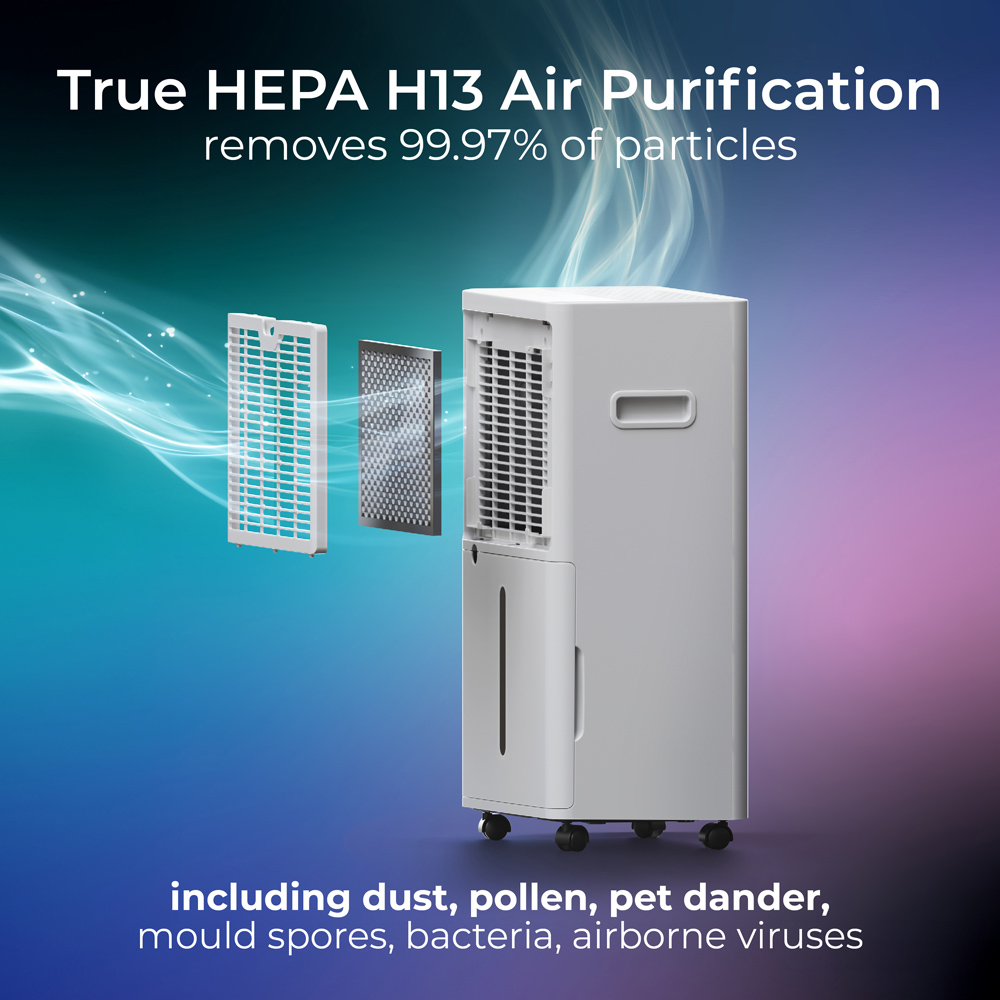 Masterplug SmartEnergy Puredry 3-in-1 Dehumidifier 380W 20L Image 7