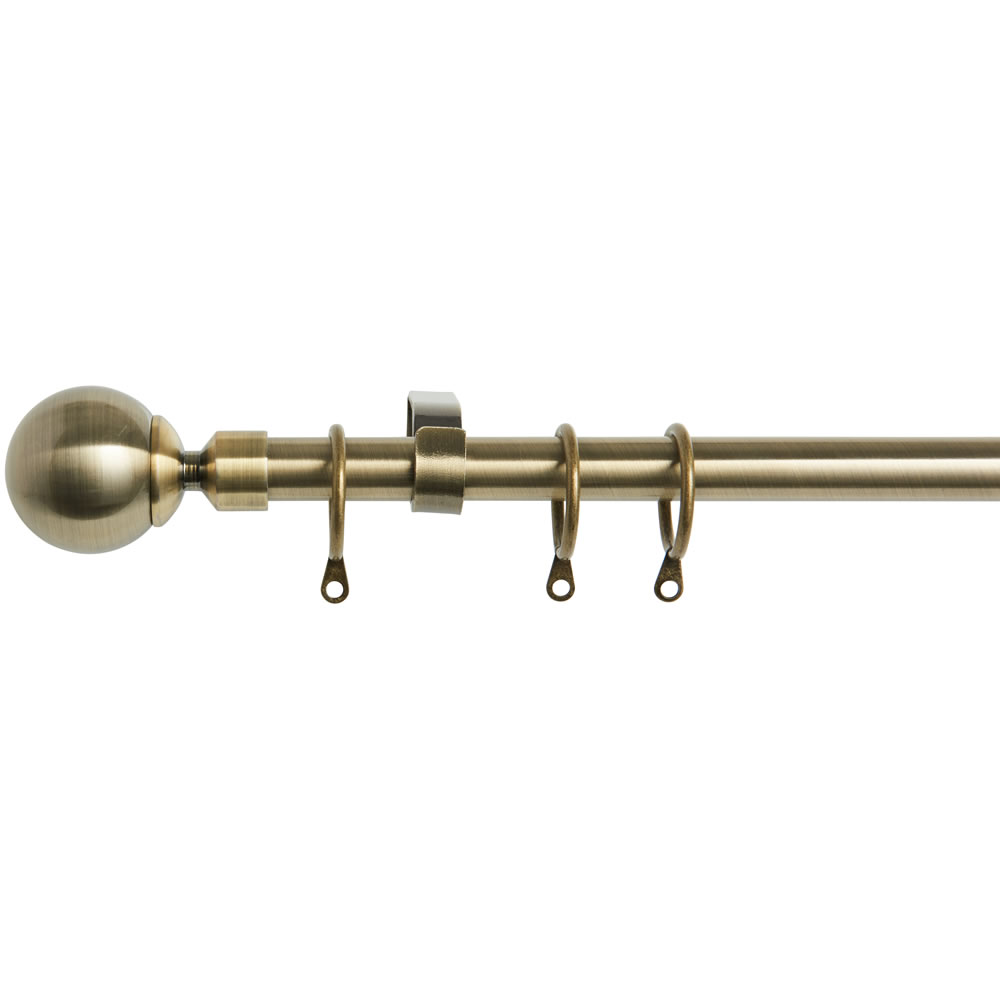 Wilko Tivoli 170 300cm Extendable Antique Brass Effect Curtain