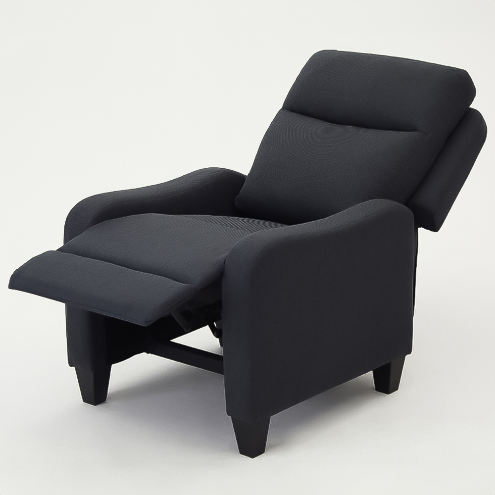 Home Detail Lennox Grey Manual Recliner Chair Image 5