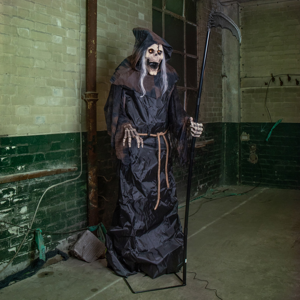 Samuel Alexander LED Animated Lunging Grim Reaper Halloween Decoration 6ft Image 2