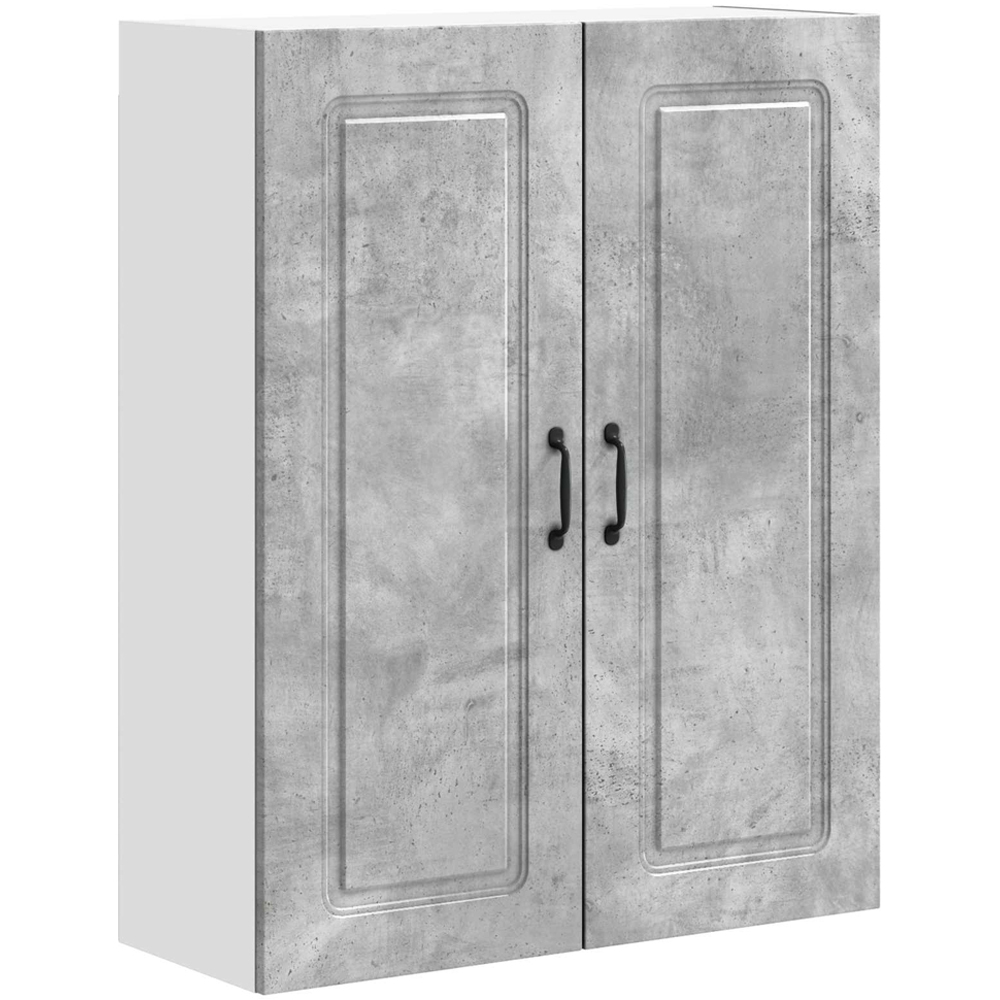 vidaXL 2 Door Concrete Grey Kitchen Wall Cabinet Image 2