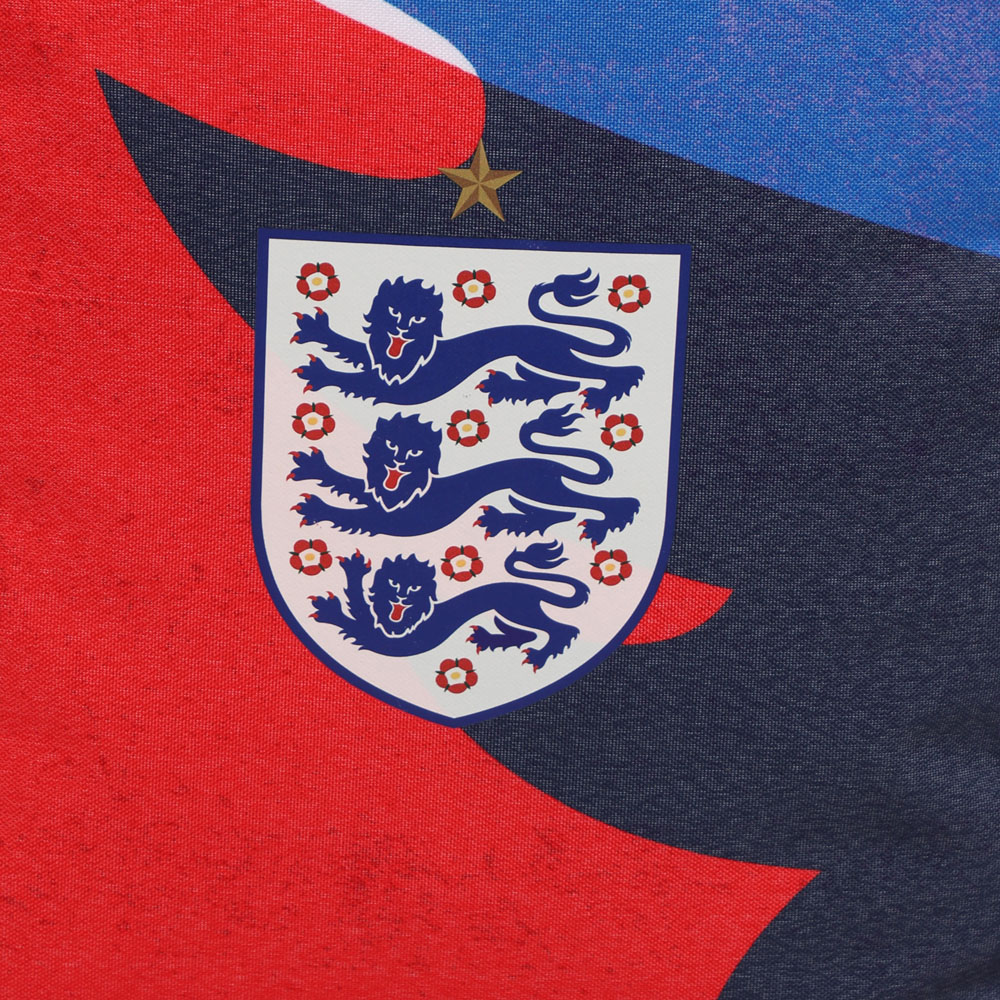 Kaikoo England FA Football Blue Top Printed Sides Cube Image 9