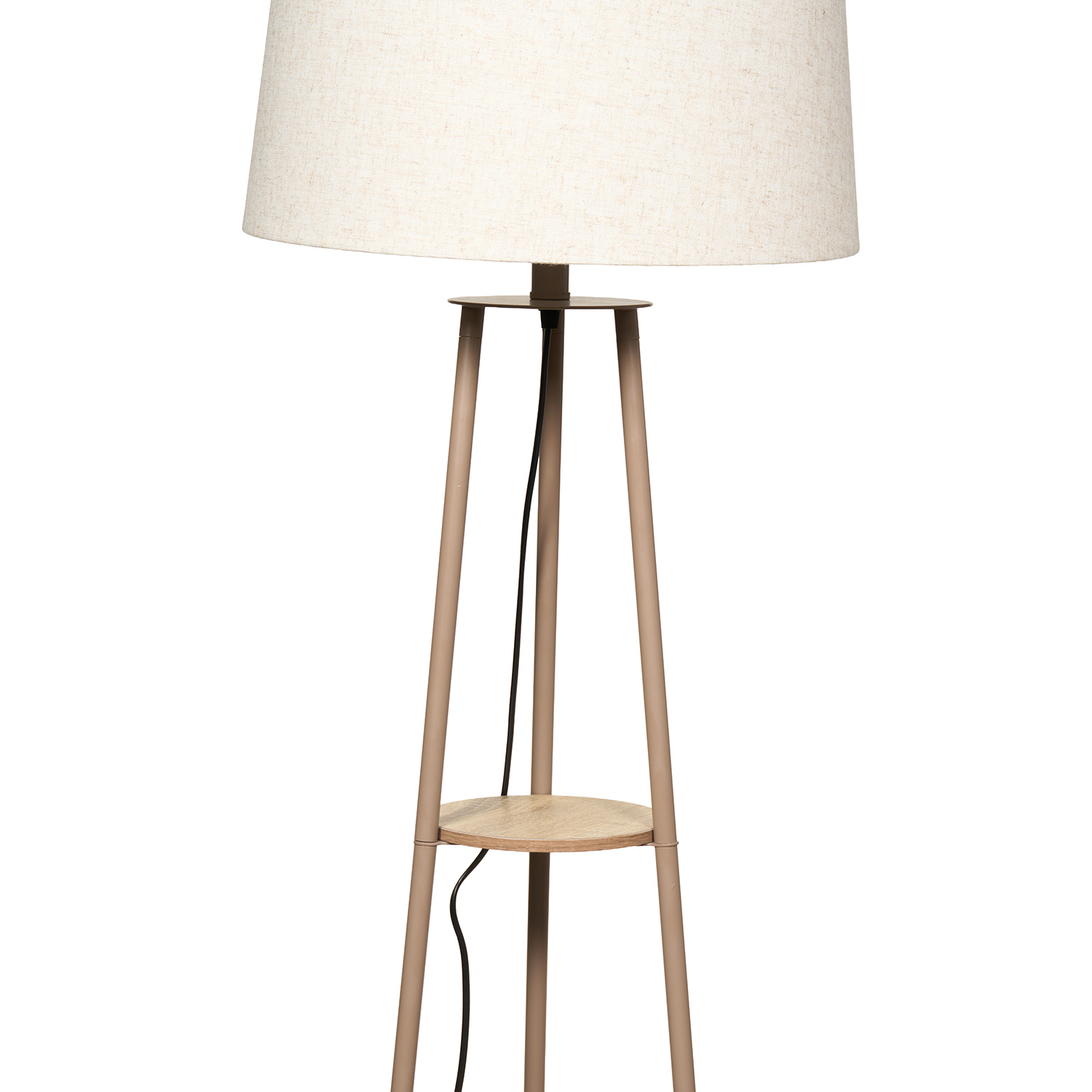 Hendrick Shelf Floor Lamp Latte Image 3