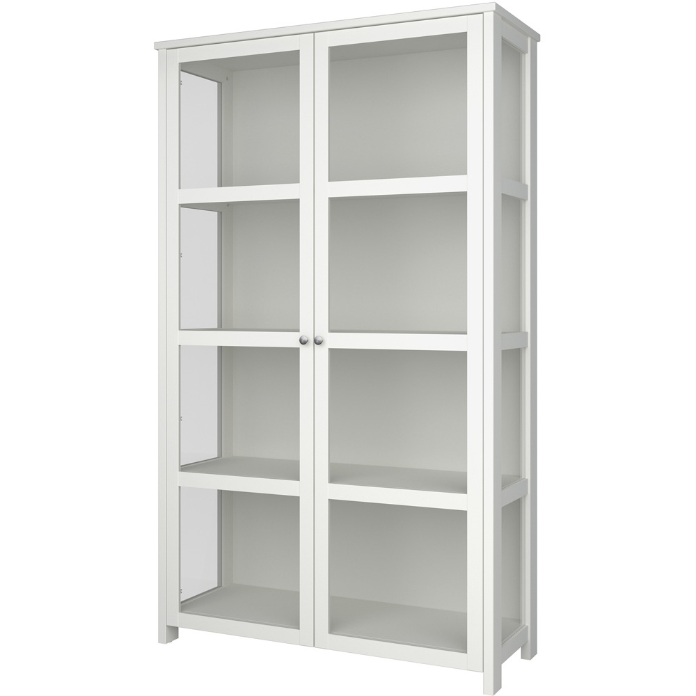 Florence Excellent 2 Door Pure White Display Cabinet Image 3